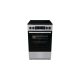 Gorenje GEC5C41SG inox, szabadonálló, kerámialapos, elektromos, főzőzóna: 4, sütő:77L, grill, tűzhely