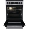 Gorenje GEC5C41SG inox, szabadonálló, kerámialapos, elektromos, főzőzóna: 4, sütő:77L, grill, tűzhely