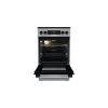 Gorenje GEC5C41SG inox, szabadonálló, kerámialapos, elektromos, főzőzóna: 4, sütő:77L, grill, tűzhely