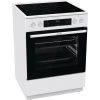 Gorenje GECS6C70WPA fehér, szabadonálló, kerámialapos, elektromos, főzőzóna: 4, sütő:71L, grill, tűzhely