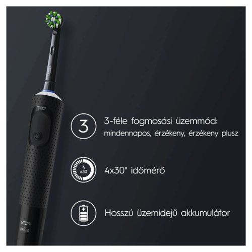 Oral-B D103 Vitality fekete elektromos fogkefe