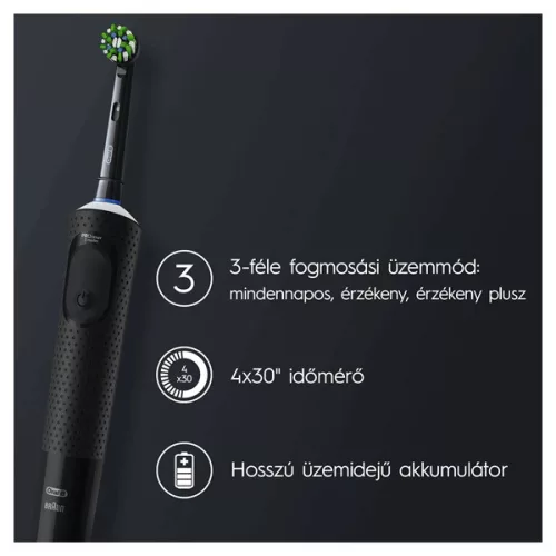 Oral-B D103 Vitality fekete elektromos fogkefe