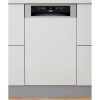 Whirlpool WSBO 3O34 PF X inox, programok száma: 8, beépíthető, 10 terítékes mosogatógép 
