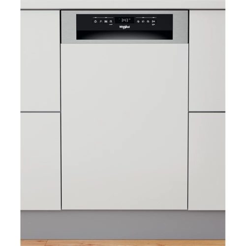 Whirlpool WSBO 3O34 PF X inox, programok száma: 8, beépíthető, 10 terítékes mosogatógép 