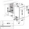 Whirlpool WSBO 3O34 PF X inox, programok száma: 8, beépíthető, 10 terítékes mosogatógép 