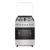 Novacook F6TS40EG-HI Exclusive Line 60 inox, szabadonálló, gáz, kombinált, főzőzóna: 4, sütő:56L, grill, tűzhely