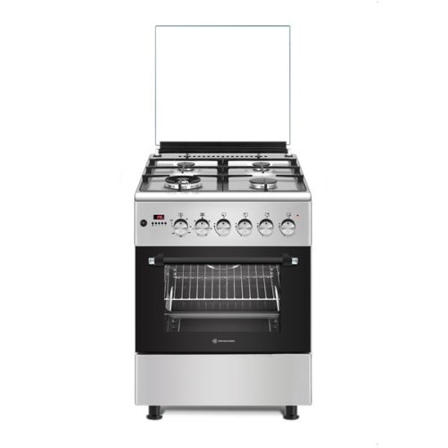 Novacook F6TS40EG-HI Exclusive Line 60 inox, szabadonálló, gáz, kombinált, főzőzóna: 4, sütő:56L, grill, tűzhely