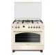 Novacook F9S50E6-RC Exclusive Line 90 bézs, szabadonálló, gáz, kombinált, főzőzóna: 5, sütő:110L, retro tűzhely