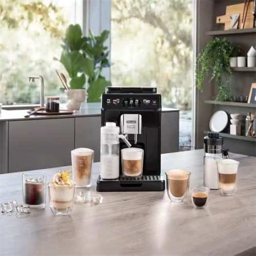 DeLonghi ECAM450.65.G Eletta Explore sötétszürke tejhabosítóval automata kávéfőző