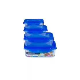   TOO KT-074 4db-os szett 250+500+900+1500ml-es téglalap alakú ételtároló doboz szett