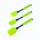 IRIS KT-231-G szilikon 3 darabos szett, sütőecset és spatulák, zöld
