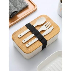   IRIS KT-254-W konyhai uzsonnás ételtároló doboz szett, evőeszközökkel