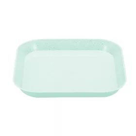   TOO KT-115 10db-os vegyes színekben búzaszalma műanyag tányér szett, 15×15×1.5cm