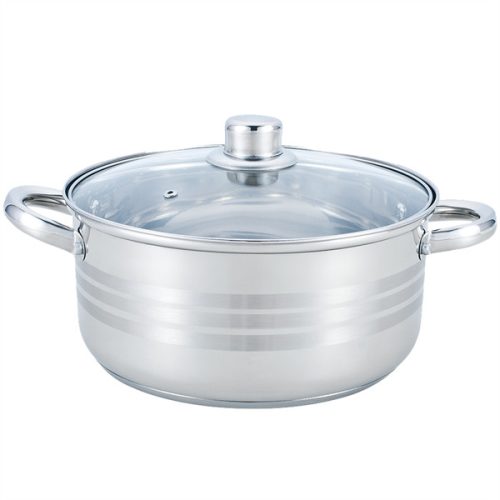 TOO KT-218 7 L-es fazék/lábas fedővel, 26cm-es konyhai rozsdamentes edény