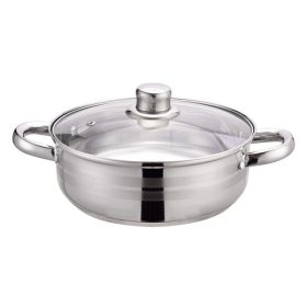   TOO KT-220 3 L-es kétfüles serpenyő fedővel, 22cm-es konyhai rozsdamentes edény