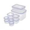 TOO KT-143 10db-os ételtároló doboz szett, 4x180ml, 4x400ml, 1x1.500ml, 1x4.200ml