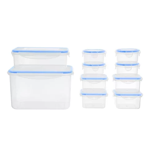 TOO KT-143 10db-os ételtároló doboz szett, 4x180ml, 4x400ml, 1x1.500ml, 1x4.200ml