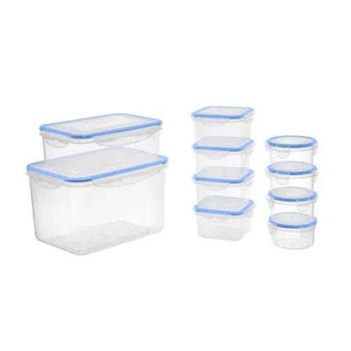 TOO KT-143 10db-os ételtároló doboz szett, 4x180ml, 4x400ml, 1x1.500ml, 1x4.200ml