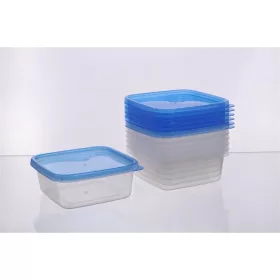   TOO KT-151 7db-os négyzetes 600ml-es ételtároló doboz szett