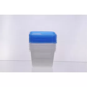   TOO KT-152 6 db-os négyzetes 1.000ml-es ételtároló doboz szett