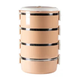 TOO KT-408 P 4 részes mogyoróbarna ételhordó