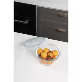   TOO KT-88 üveg 400 ml-es hőálló kerek ételtároló csatolható műanyag tetővel