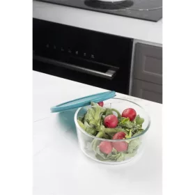   TOO KT-91 üveg 472 ml-es hőálló kerek ételtároló műanyag tetővel