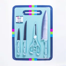   TOO KT-391 PORTO kés-, olló- és vágódeszkával 5 részes készlet