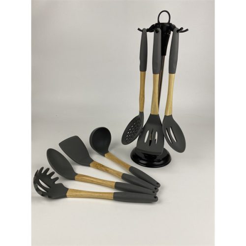 IRIS KT-483 8 db-os szilikon konyhai eszköz készlet