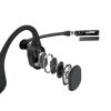 Shokz OpenComm2 csontvezetéses Bluetooth fekete Open-Ear headset + USB-A adapter