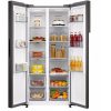 Midea MDRS619FIE46 inox, Side-by-Side, Hűtő:271L, Fagyasztó:189L, No frost hűtőszekrény
