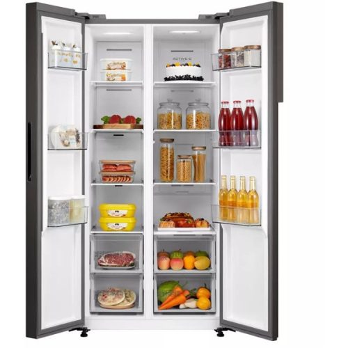 Midea MDRS619FIE46 inox, Side-by-Side, Hűtő:271L, Fagyasztó:189L, No frost hűtőszekrény