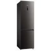 Midea MDRB521MIC28 fekete, alulfagyasztós, Hűtő:256L, Fagyasztó:122L, No frost hűtőszekrény