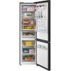 Midea MDRB521MIC28 fekete, alulfagyasztós, Hűtő:256L, Fagyasztó:122L, No frost hűtőszekrény