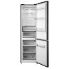 Midea MDRB521MIC28 fekete, alulfagyasztós, Hűtő:256L, Fagyasztó:122L, No frost hűtőszekrény