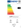 Midea MDRB521MIC28 fekete, alulfagyasztós, Hűtő:256L, Fagyasztó:122L, No frost hűtőszekrény
