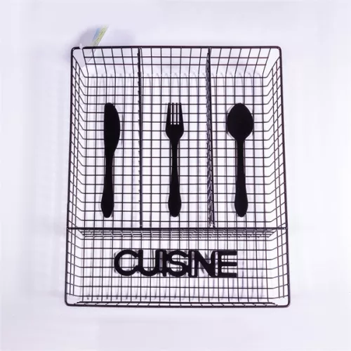 IRIS KT-210 CUISINE fémrácsos evőeszköztartó 32cmx26cmx4.5cm