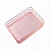 IRIS KT-212 2 db-os fémrácsos tárolókosár szett (17.5cmx12cmx6cm, 24cmx16cmx6cm)