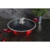 Berlinger Haus BH/1262N 24 cm Metallic Line Burgundy Edition fedővel, alacsony lábas