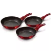 Berlinger Haus BH/1288NF Metallic Line Burgundy Edition 3 részes serpenyő szett