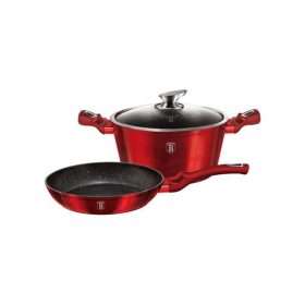   Berlinger Haus BH/1291N Metallic Line Burgundy Edition 3 részes edénykészlet