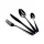 Berlinger Haus BH/3077 fényes fekete 24 részes evőeszköz készlet