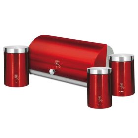   Berlinger Haus BH/6729 Metallic Line Burgundy kenyértartó 3 részes tároló szettel