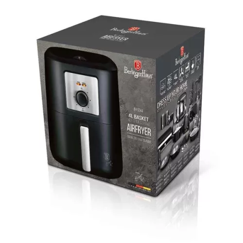 Berlinger Haus BH/9344 fekete 4L forrólevegős sütő