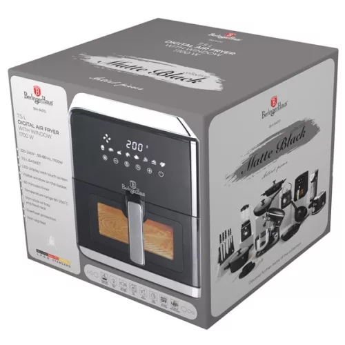 Berlinger Haus BH/9470 L fekete- ezüst 7,5 L forrólevegős sütő