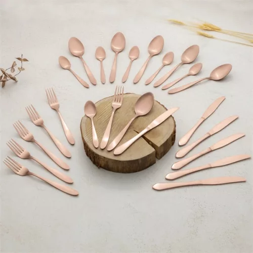 Berlinger Haus BH/3076 szatén rózsaarany 24 részes evőeszköz készlet