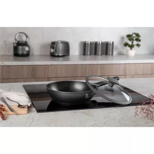Berlinger Haus BH/8122 Antracit Collection 24 cm fedővel mély serpenyő
