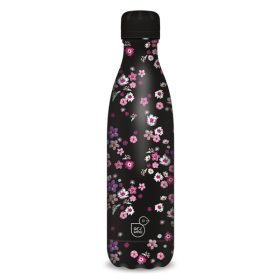   Ars Una 500 ml-es Pearl Blossom Black 24 (5377) duplafalú fémkulacs