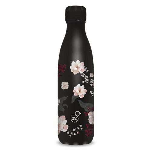Ars Una 500 ml-es Flowery Black 24 (5374) duplafalú fémkulacs