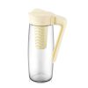 IRIS C-00250 Karefe Oval kancsó gyümölcstartóval 1.600ml, fekete vagy elfántcsont színű